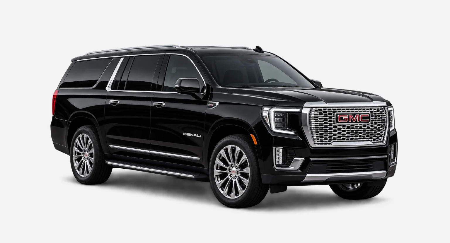 Black GMC Yukon XL Denali executive SUV